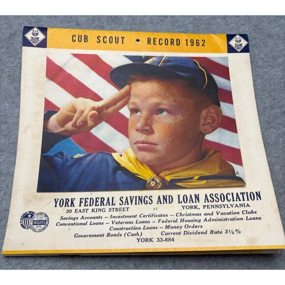 Vintage 1962 Boy Cub Scout Calendar 7.5"x7" - Picture 1 of 11